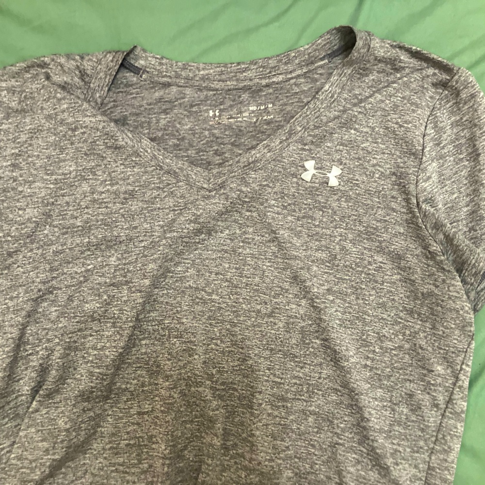 Under Armour Heather Gray V-Neck Tee